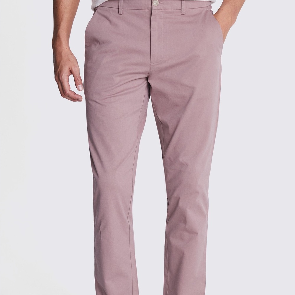 Blakely Kingsley Slim Fit Tailored Chinos Dusty Pink